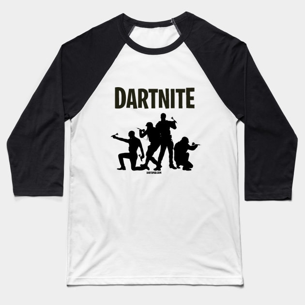 Dartnite Darts Mad Baseball T-Shirt by Darts Mad